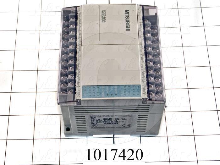 PLC, FX1S, 30 I/O, 16 Inputs, 14 Outputs, Relay