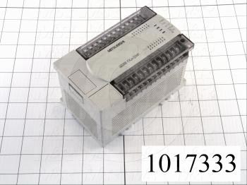 PLC, FX2N, 32 I/O, 16 Inputs, 24VDC Sink/Source, 16 Outputs, Relay, 100-240VAC