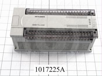 PLC, FX2N, 64 I/O, 32 Inputs, 24VDC Sink/Source, 32 Outputs, Relay