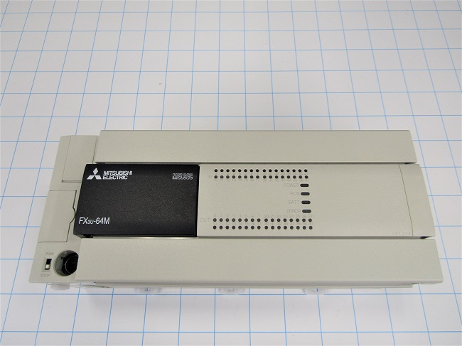 PLC, FX3U, 64 I/O, 32 Inputs, DC, 32 Outputs, Relay, 100-240VAC