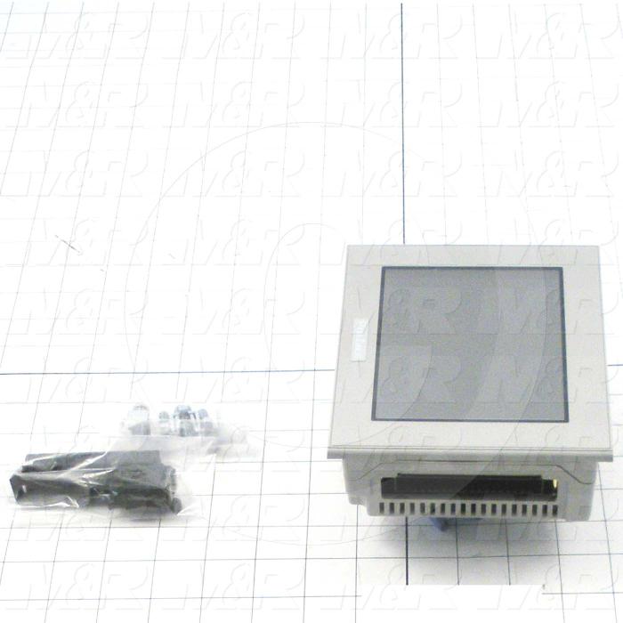 PLC/HMI Controller, 5.7", Touch Screen, Monochrome, 24VDC, 16 Inputs, 16 Output(s)