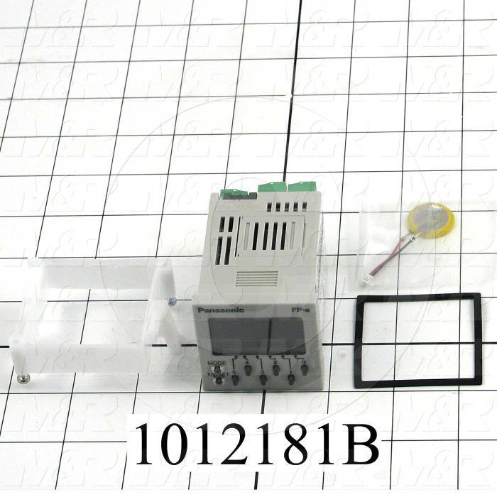 PLC/HMI Controller, FP Series, 24VDC, 6 DC Inputs, 1 Thermocouple Input, 6 Output(s), -30-740C, RS232C