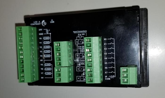 PLC/HMI Controller, with Keypad, 8 Inputs, 8 PNP Output(s)
