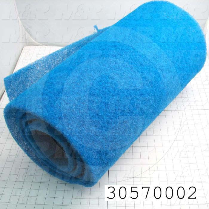 Polyester Fiber/Filter, Rigid Type, 25" Width, 144" Length, 0.50 in. Thickness, Used For Omni Bagger Filter Notes