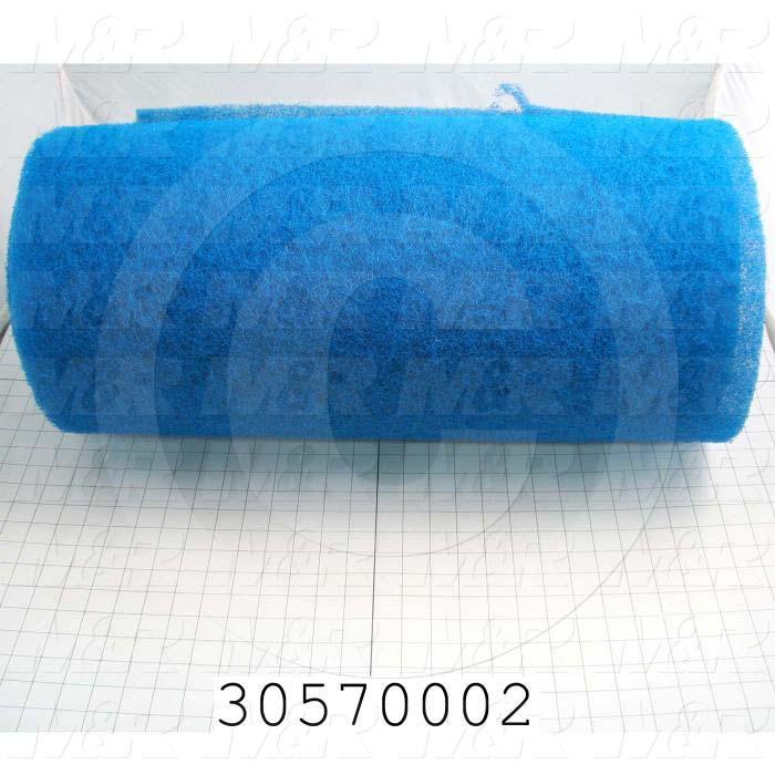 Polyester Fiber/Filter, Rigid Type, 25" Width, 144" Length, 0.50 in. Thickness, Used For Omni Bagger Filter Notes