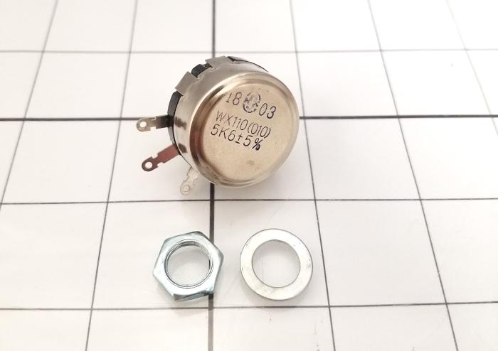 Potentiometers, Industrial, 5.6KOHM Resistance, 1W