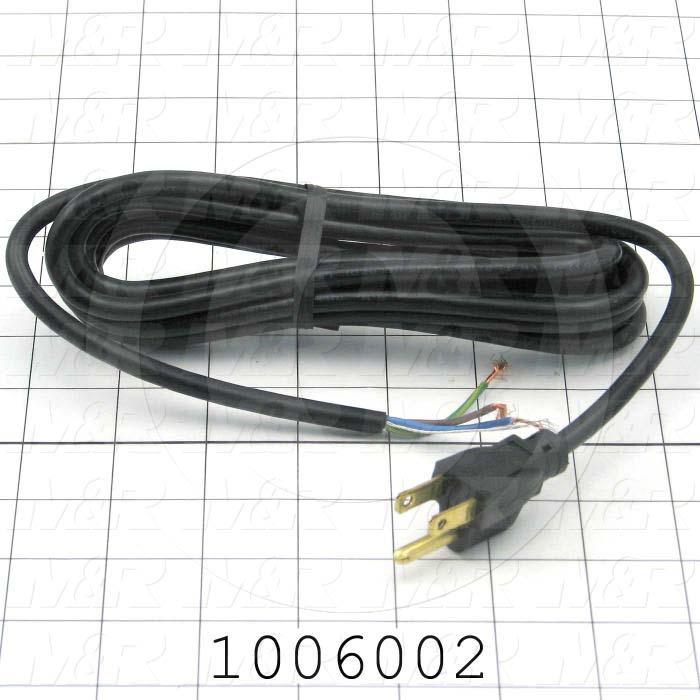 Power Cord, 3m, 3 Conductors, 18AWG