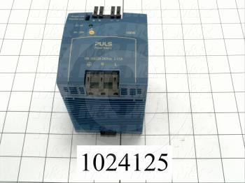 Power Supply, 100-240VAC Input Voltage, 1A Input Current, 100W, 24VDC Output Voltage, 4.0A Output Current