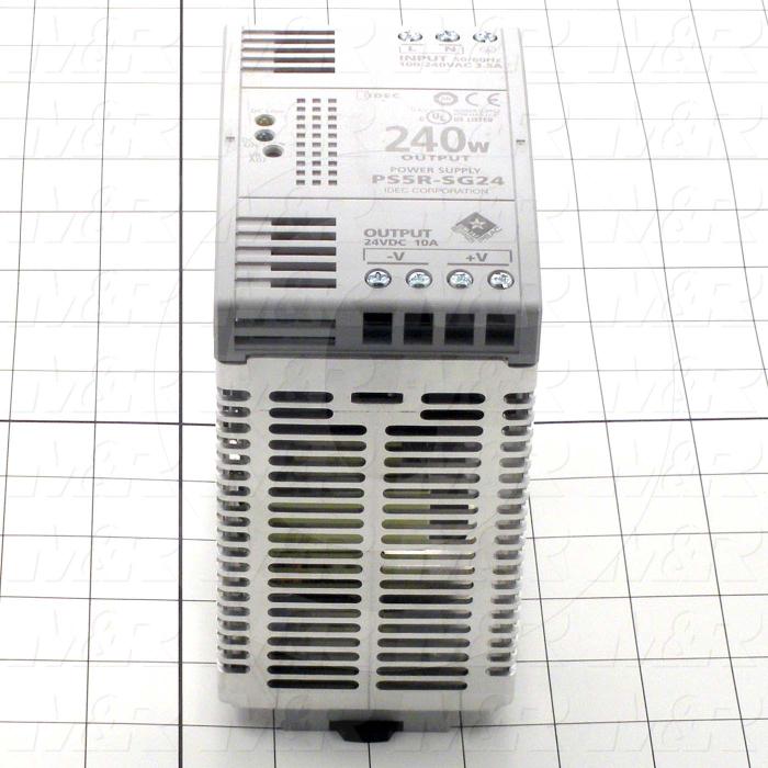 Power Supply, 100-240VAC Input Voltage, 3.5A Input Current, 240W, 24VDC Output Voltage, 10A Output Current