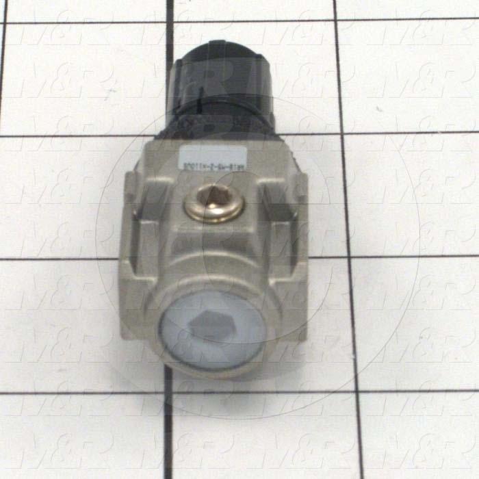 Pressure Regulator, 1.0 MPa Max. Pressure, M5 Port In, Panel Mounting, M5 Port Out