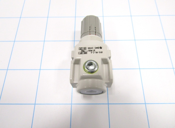Pressure Regulator, 100 Psi Max. Pressure, M5 Port In, Panel Mounting, M5 Port Out