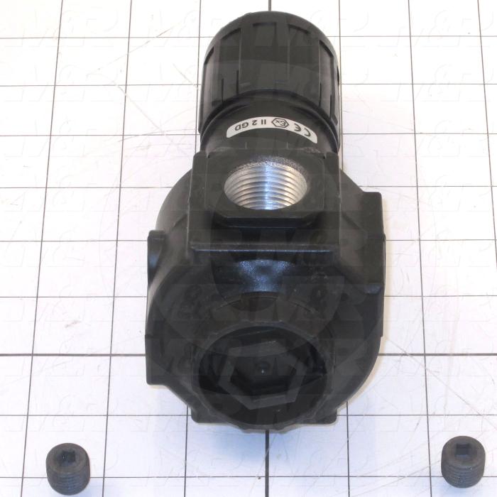 Pressure Regulator, 300 Psi Max. Pressure, 3/4" PTF Port In, Bracket Mounting, 3/4" PTF Port Out, With Gauge