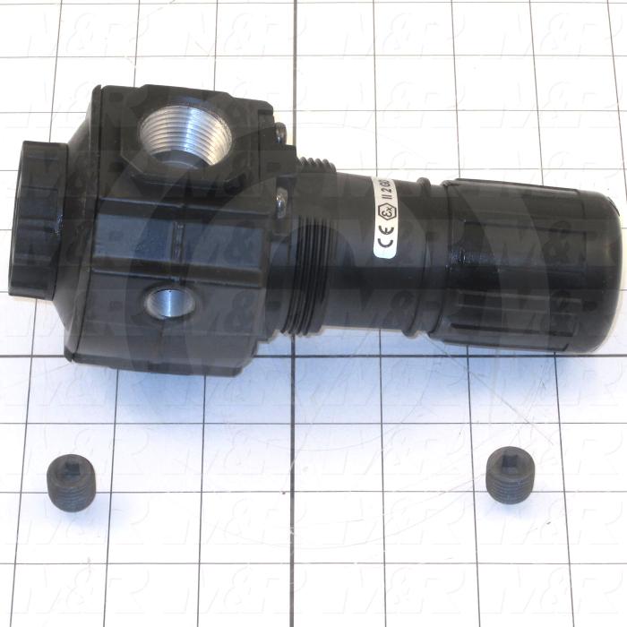 Pressure Regulator, 300 Psi Max. Pressure, 3/4" PTF Port In, Bracket Mounting, 3/4" PTF Port Out, With Gauge