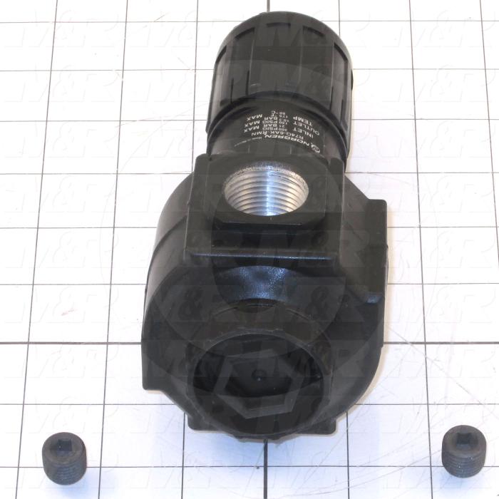 Pressure Regulator, 300 Psi Max. Pressure, 3/4" PTF Port In, Bracket Mounting, 3/4" PTF Port Out, With Gauge
