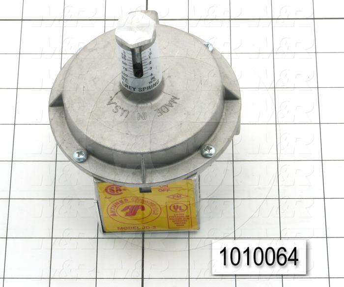 Pressure Switch, 0.1" WC Minimum Pressure, 4" WC Maximum Pressure