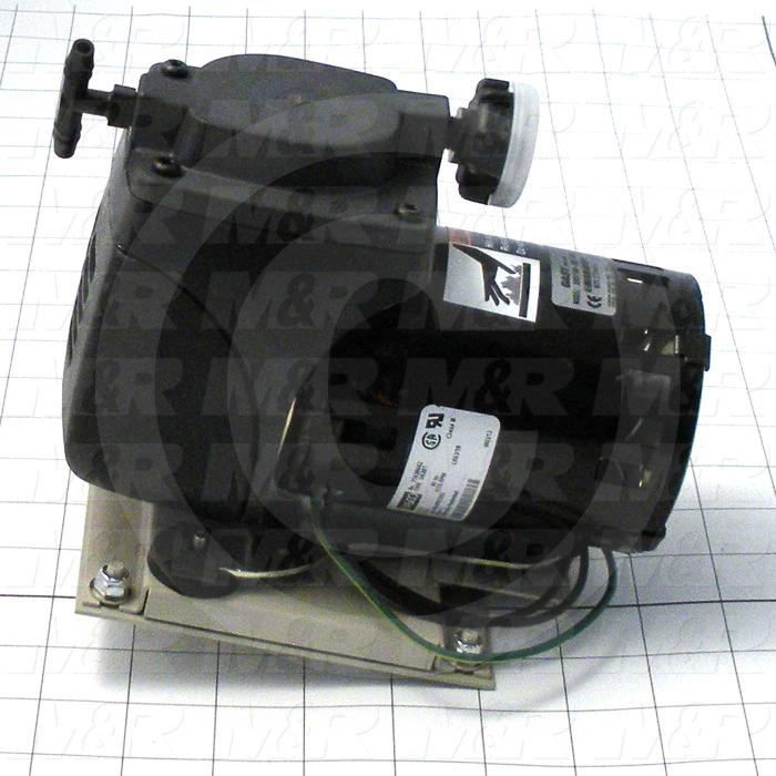 Pump, Type: Electromechanical, Max. Vacuum: 24"Hg, Note: This Is A Vacuum Pump Assembly
