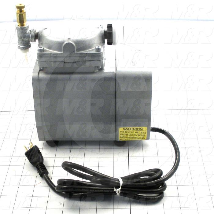 Pump, Type: Electromechanical, Max. Vacuum: 25.5"Hg, Note: This Is A Vacuum Pump Assembly