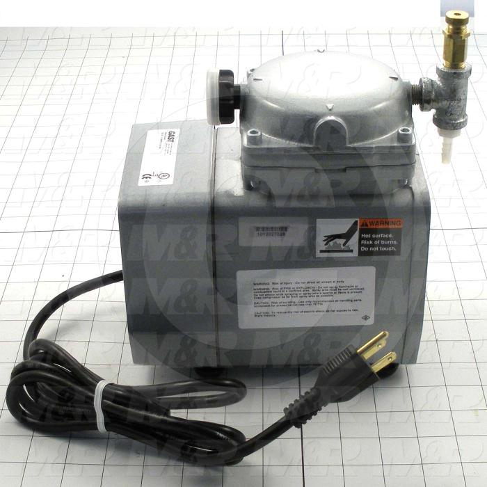 Pump, Type: Electromechanical, Max. Vacuum: 25.5"Hg, Note: This Is A Vacuum Pump Assembly