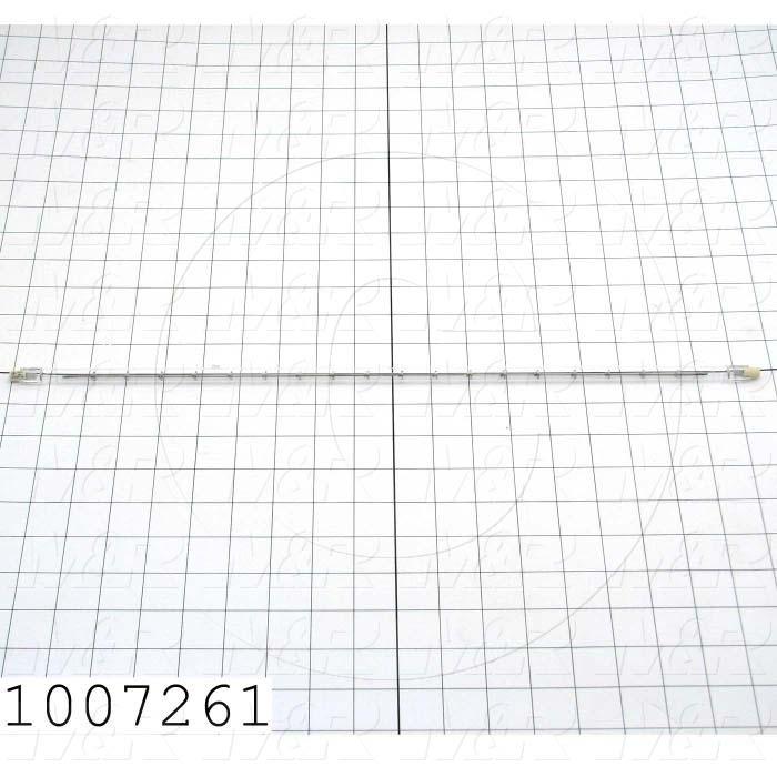 Quartz, Curing Length 17.5", 380VAC, 1600W, Filament Length 16.59", Total Length 19.59", Instant On