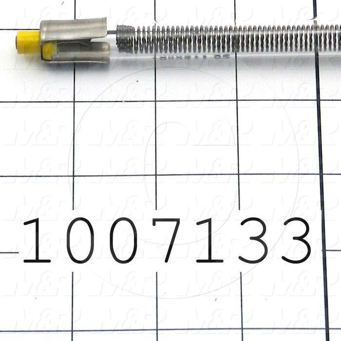 Quartz, Curing Length 18", 220VAC, 1080W, Filament Length 17.25", Total Length 20.25", Marked Yellow