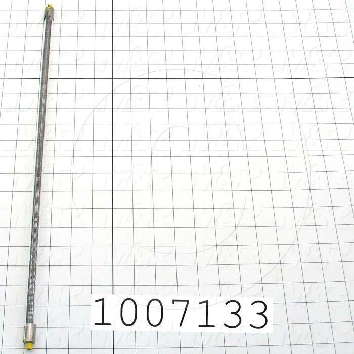 Quartz, Curing Length 18", 220VAC, 1080W, Filament Length 17.25", Total Length 20.25", Marked Yellow