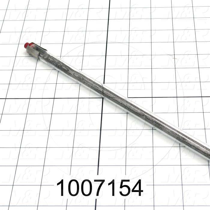 Quartz, Curing Length 22", 380VAC, 1396W, Filament Length 21.25", Total Length 24.25", Marked Red