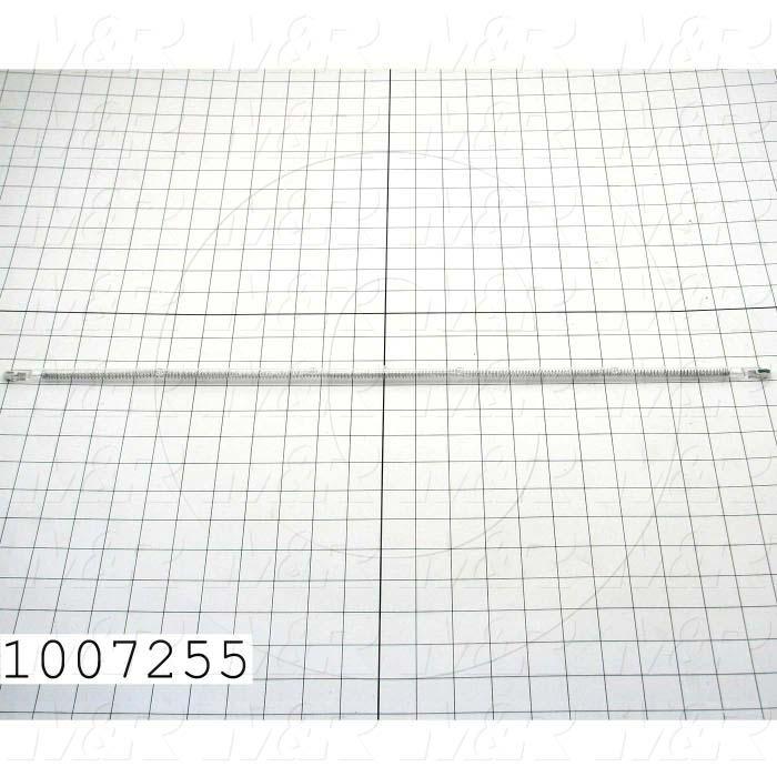 Quartz, Curing Length 22", 415VAC, 1500W, Filament Length 21.25", Total Length 24.25", Instant On