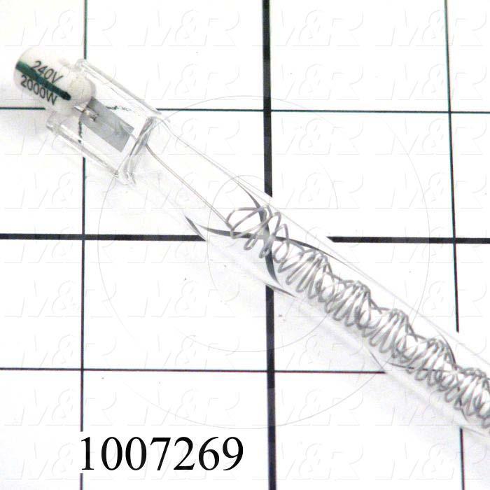 Quartz, Curing Length 30", 240VAC, 2000W, Filament Length 30.25", Total Length 33.25", Instant On