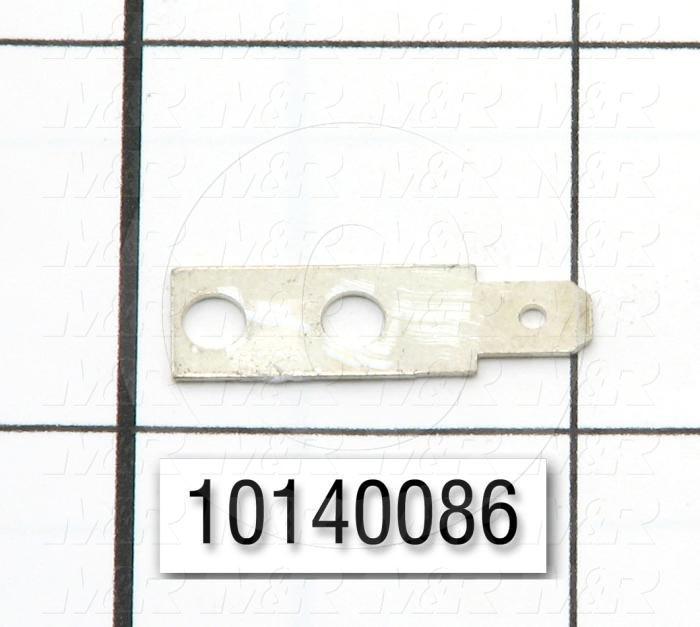 Quick Connect, Half 0 Degree, Double Rows, 0.187"