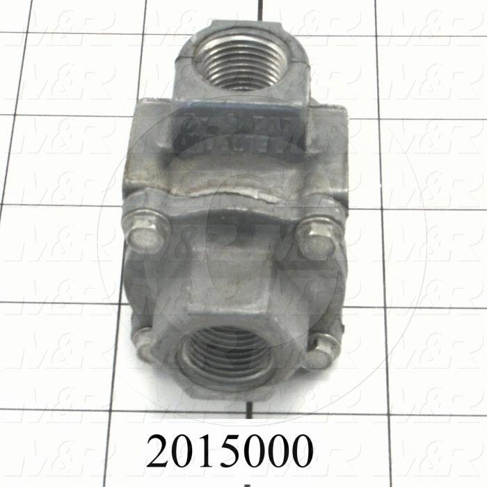 Quick Exhaust, 3/8" NPT Port In, 3/8" NPTF Port Out