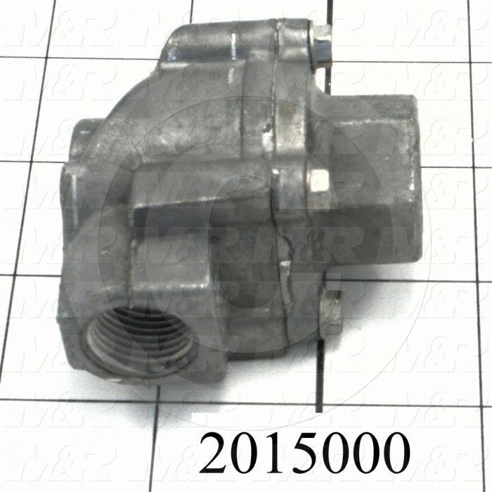 Quick Exhaust, 3/8" NPT Port In, 3/8" NPTF Port Out