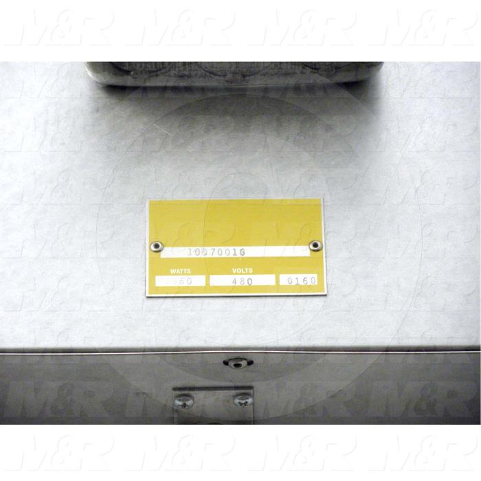 Radiant Panel, Dimension 18"x22", 3960W, Voltage 480VAC, 3 Phase