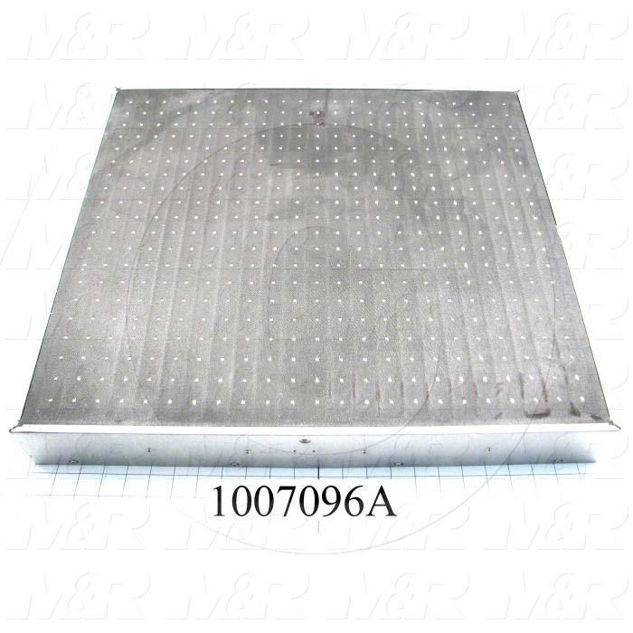 Radiant Panel, Dimension 22"x24", 5280W, Voltage 208VAC, 1-3 Phase, With Air Flow