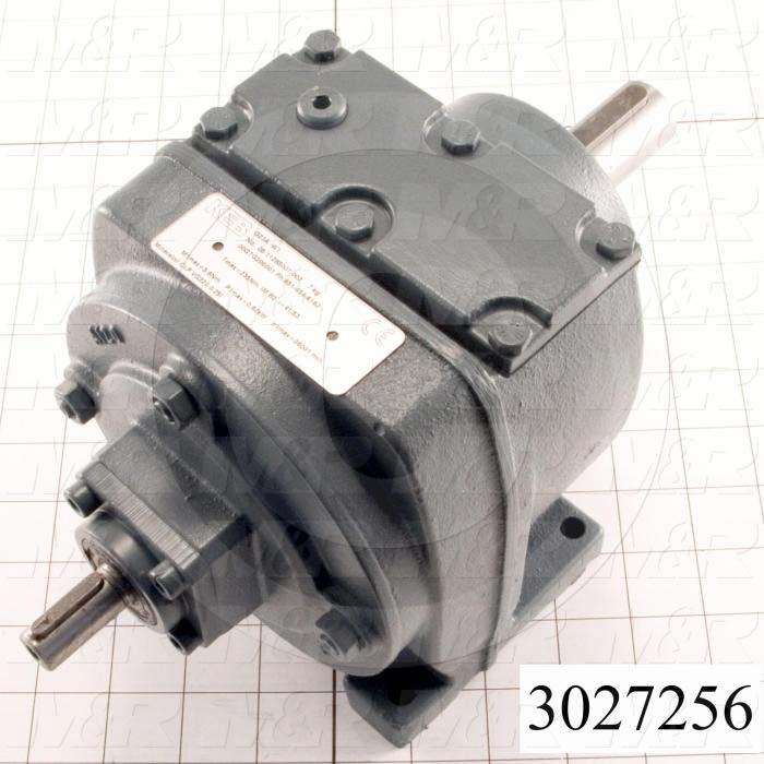 Reducers, In-Line Type, Helical Type of Gears, 40.81:1 Ratio, Output Shaft (Single), Input Shaft, Foot mounted