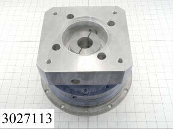 Reducers, In-Line Type, Planetary Type of Gears, 31:1 Ratio, Output Flange, 160 mm Output Diameter, Hollow Bore & Flange, 35 mm Input Diameter, ADAPTER FOR ALPHA12 SERVO Input Flange Size
