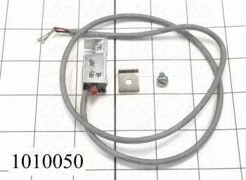 Reed Switch, 3 Wire, Normally Open, 24" Pigtail Leads, 200V, 500mA