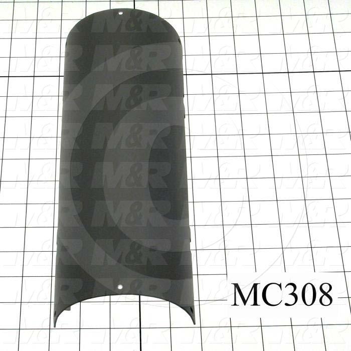 Reflectors, Half Round, 4.59", 12.38", Aluminum, Used on Shutter Housing Assembly