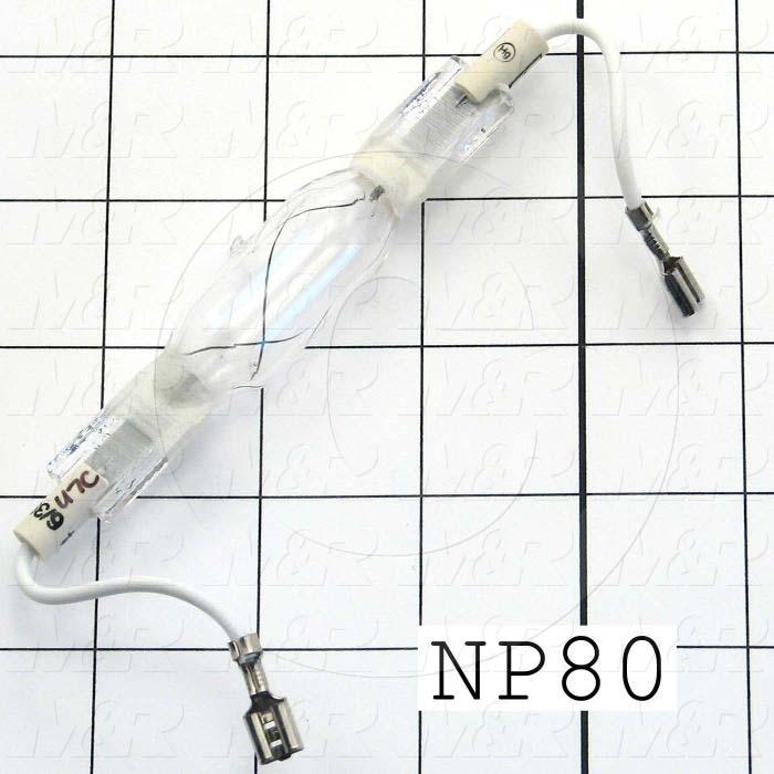 Replacement Lamp Package, NP4 Lamp 800W, Gloves, Instructions, And Box