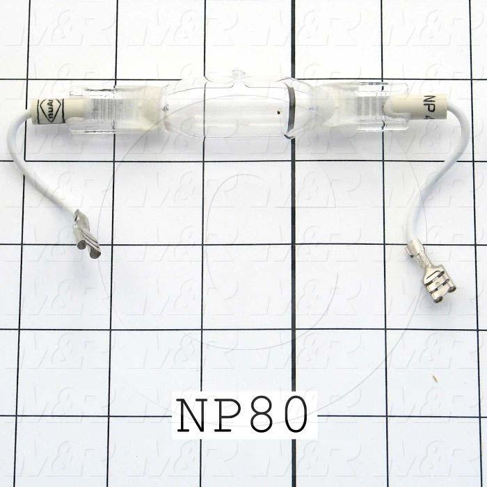 Replacement Lamp Package, NP4 Lamp 800W, Gloves, Instructions, And Box