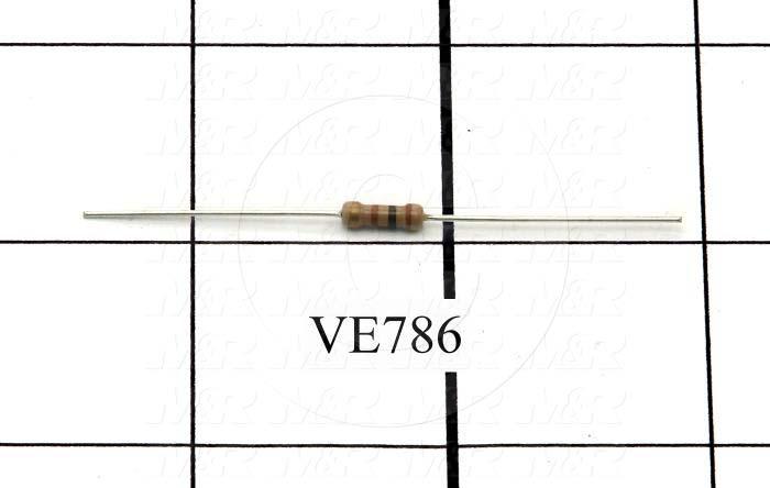 Resistor, 100 Ohm, 0.5W, 5%