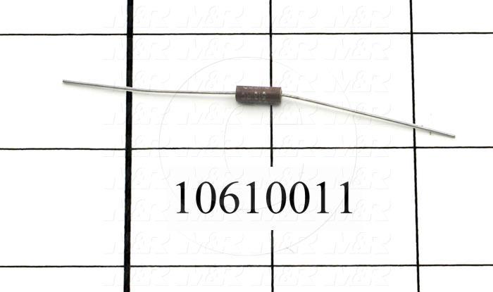Resistor, 301K Ohm, 0.5W, 1%MF
