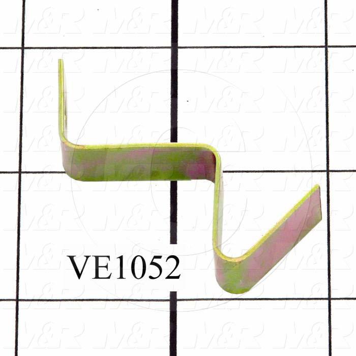 Resistor Mounting, Flat, Step Type, 0.375 in. Width, 1.25" Height, Steel Material