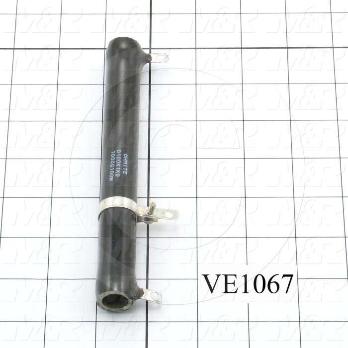 Resistor, WireWound, 1K Ohm, 100W, With Adjustable Lug