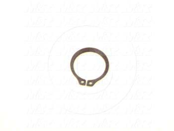 Retaining Ring, External, Style Basic Snap, Shaft Diameter 0.625", Thickness 0.035", Material Steel