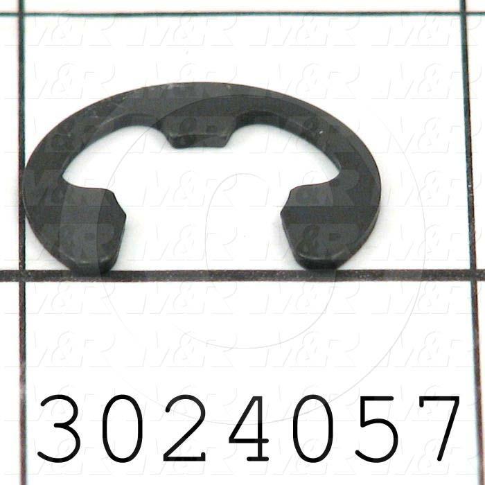 Retaining Ring, External, Style E-Ring, Shaft Diameter 0.50 in., Material Steel