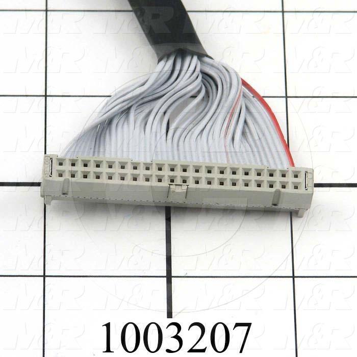 Ribbon Cable, 3m, 40 Conductors, 40 Pin FCN, To 40 Pin IDC