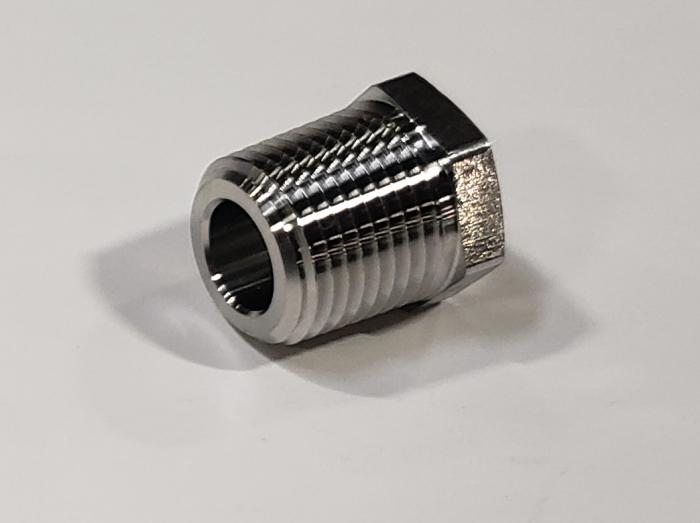 S.S.PIPE FITT HEX PLUG 1/2NPTF