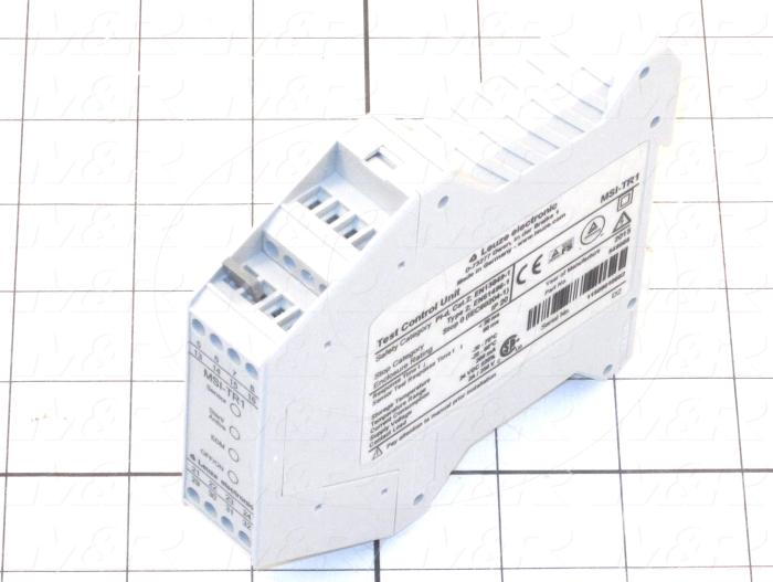 Safety Relay, Beam Monitoring Relay, 24VDC Coil Voltage, With Indicator Light, 24VDC, 200mA, 4 Input, 2 Safety Outputs, Safety Category 3