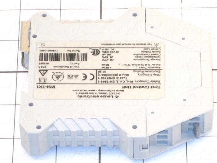 Safety Relay, Beam Monitoring Relay, 24VDC Coil Voltage, With Indicator Light, 24VDC, 200mA, 4 Input, 2 Safety Outputs, Safety Category 3