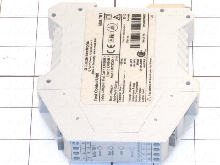 Safety Relay, Beam Monitoring Relay, 24VDC Coil Voltage, With Indicator Light, 24VDC, 200mA, 4 Input, 2 Safety Outputs, Safety Category 3